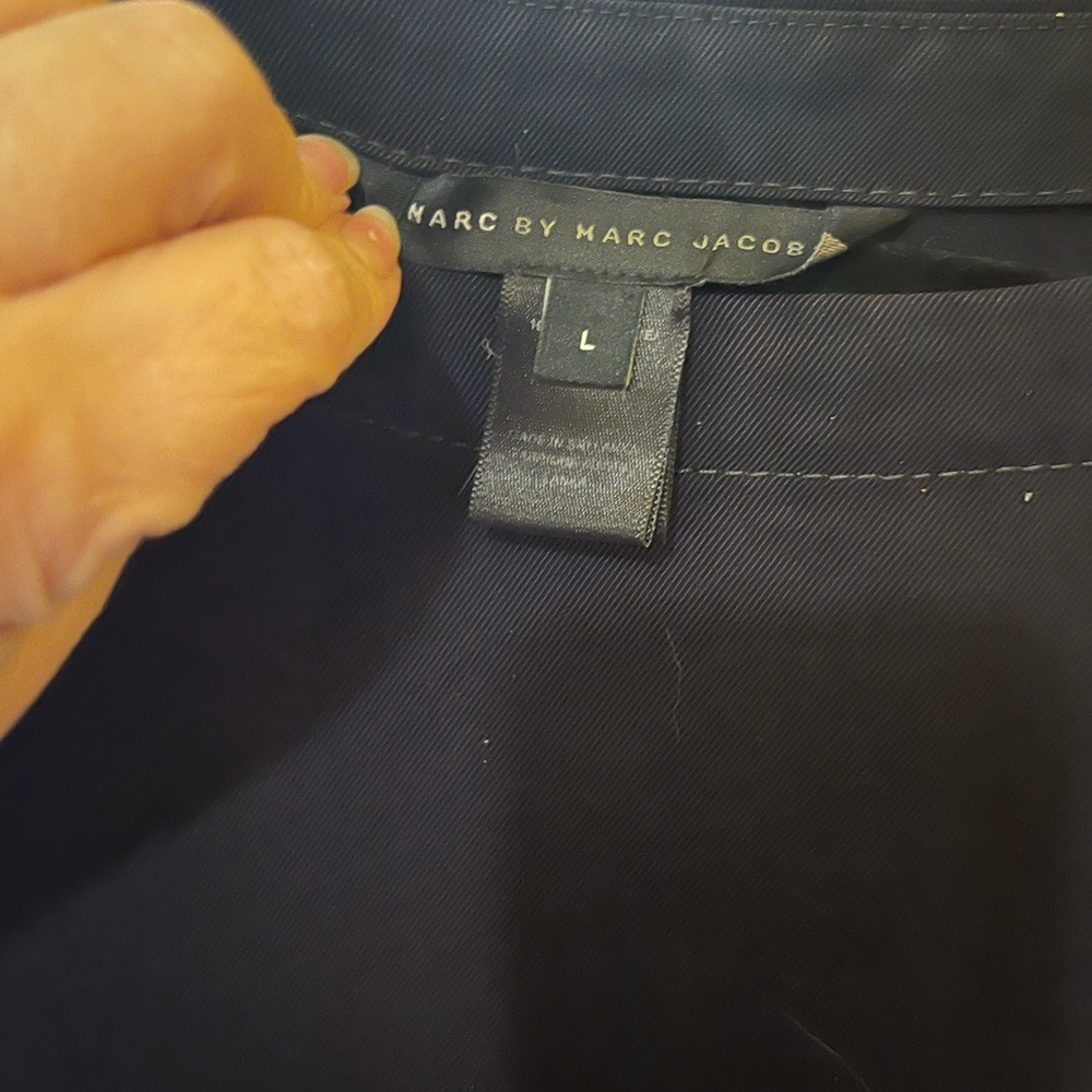 Elegant Navy Blue Marc by Marc Jacobs dress 100% triacetate - Picture 8 of 12